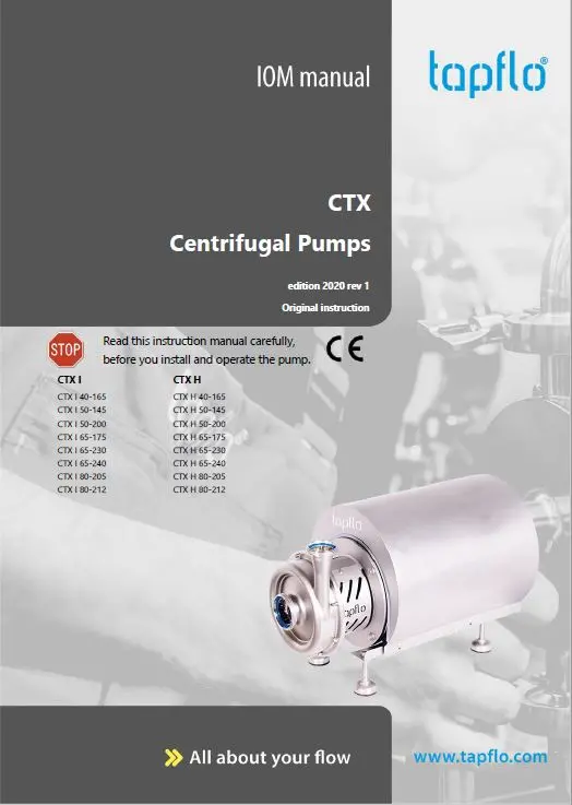Manual CTX Pompe centrifughe ad alte prestazioni